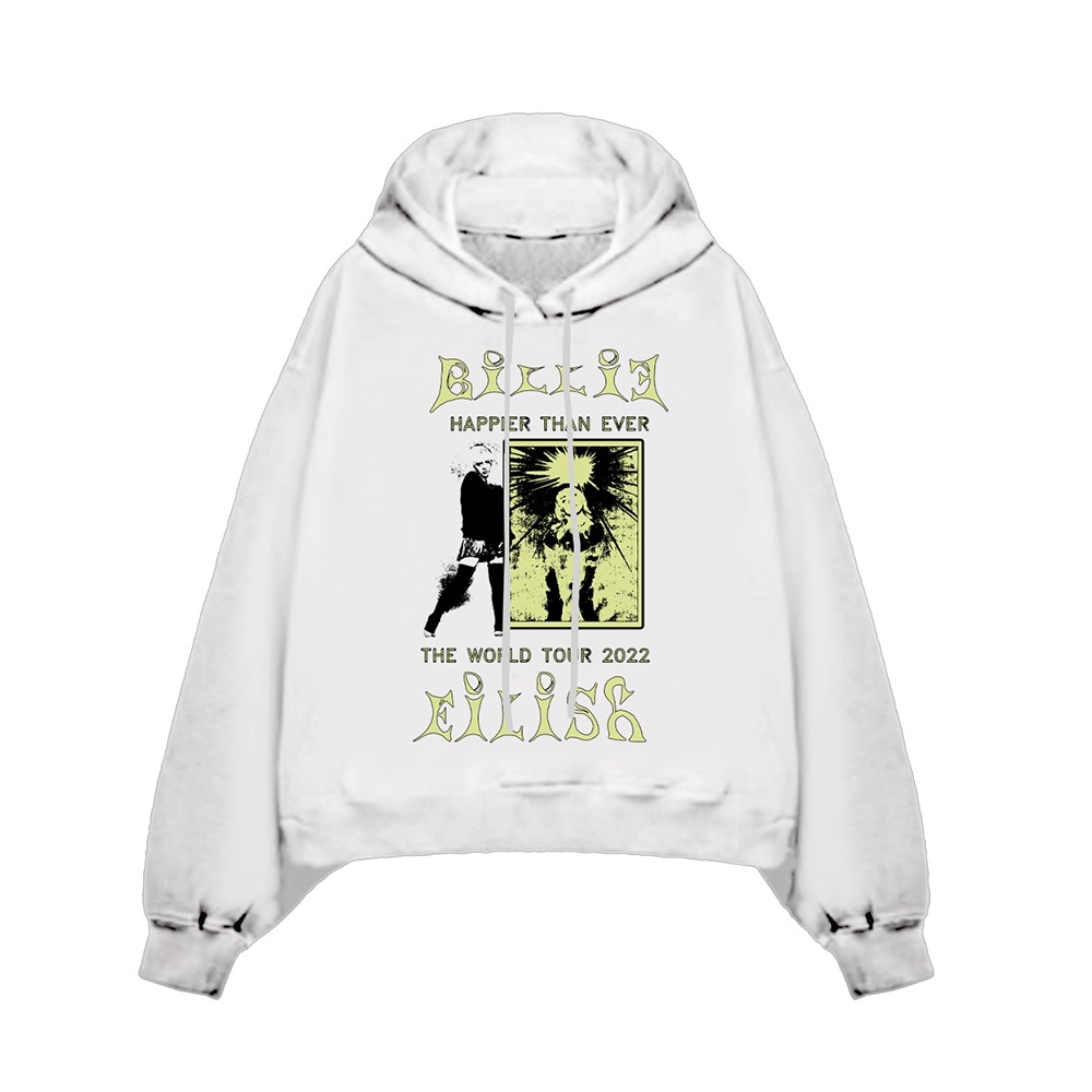 White Billie Eilish hoodie